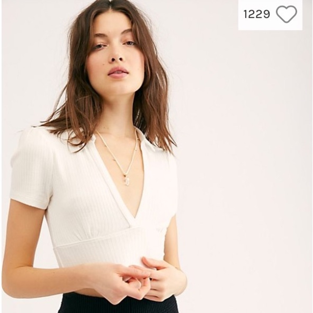 Free People Cropped Melodie Tee